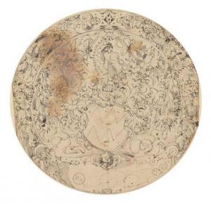 KÜBLER WERNER 1582-1621,Armoiries de la famille von Ulm et bordure de frui,Joron-Derem FR 2018-03-21
