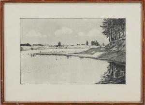 KÜHNE Walter,Weite Landschaft mit 2 weiblichen Akten an baumbes,1909,Reiner Dannenberg 2013-03-18