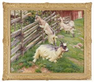 KÜSEL Ernst Nicolaus 1873-1942,Getter i hage,1915,Uppsala Auction SE 2019-08-27