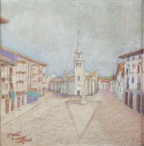 K Toño Frade 1914-1992,Iglesia de San Juan, Gernika,Subastas Bilbao XXI ES 2016-03-01