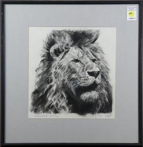 K WILTSE Stephen,Charcoal Lion,1973,Clars Auction Gallery US 2017-01-14