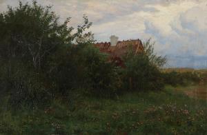 KABELL Ludvig 1853-1902,From a farmhouse,Bruun Rasmussen DK 2023-05-29