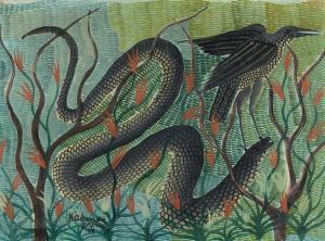 KABINDA,L'oiseau et le serpent,1959,Artcurial | Briest - Poulain - F. Tajan FR 2021-11-16