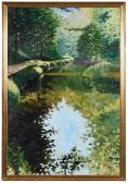 KABRIEL Joseph 1900-1900,C & O, C II, a reflecting pond,Brunk Auctions US 2021-11-11