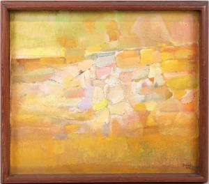 KACHADOORIAN Zubel 1924-2002,Yellow Abstract,20th Century,Nye & Company US 2024-01-25
