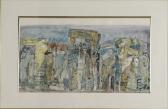 kacian,Abstract Composition with Figures,1980,Stair Galleries US 2009-06-05