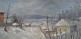 KADAR Géza 1878-1952,Winter Landscape,Glerum NL 2008-12-08