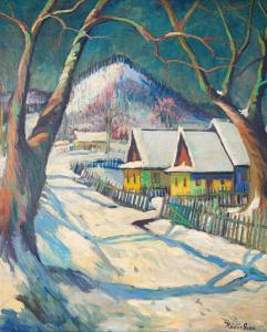 KADAR Géza 1878-1952,Winter landscape by Nagybánya,1930,Nagel DE 2024-02-07