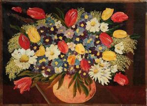 KADLACSKIK Lazlo 1925-1989,Floral Still Lifes,Clars Auction Gallery US 2009-04-04