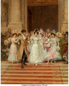 KAEMMERER Frederick Hendrik 1839-1902,The wedding, Church of St. Roch, Paris,Heritage US 2023-12-07