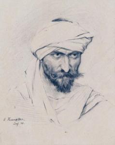 KAEMPFFER Eduard 1859-1926,Orientale mit Turban,Leo Spik DE 2016-10-06