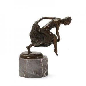 KAESBACH RUDOLPH 1839-1928,figure of a dancer on a marble base,Bruun Rasmussen DK 2017-11-09