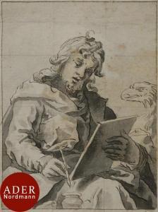 KAGER Johann Mathias 1575-1634,Étude pour un saint Jean,Ader FR 2018-03-23