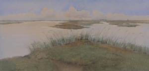KAGIE Snr. Jan 1885-1971,marsh landscape,Burstow and Hewett GB 2017-11-22
