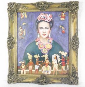 KAHLO Frida 1907-1954,central figure of Frida Kahlo adorned with a vibra,888auctions CA 2024-02-15