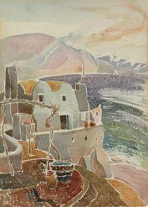 KAHN LOUIS 1901-1974,Bay Houses, Amalfi Coast, Italy,1929,Christie's GB 2010-09-28