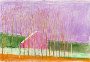 KAHN Wolf 1927-2020,Purple Barn,Barridoff Auctions US 2024-04-13