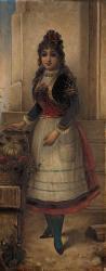 KAHRER Julius 1800-1800,Zwei Gemälde: Mädchen mit Blumen und Mädchen mi,Hargesheimer Kunstauktionen 2009-09-12