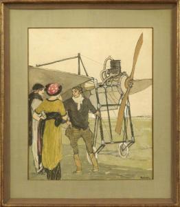 KAINER Ludwig 1885-1967,The Aviator,1910,New Orleans Auction US 2012-03-03