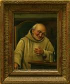 Kainzl R,Mnich usmívající se na víno,Antikvity Art Aukce CZ 2008-04-13