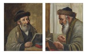 Kainzl R,Reading the Torah; and A Rabbi platting a bookmark,Christie's GB 2012-02-01