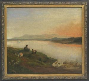 KAISER Ernst 1803-1865,Hirtin am Seeufer,Scheublein Art & Auktionen DE 2021-10-29