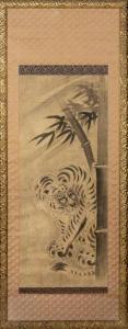 KAKEMONO A 1800-1800,un tigre sous les bambous,EVE FR 2019-12-19
