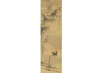 KAKUTEI asano,Crane with Bamboo,Mainichi Auction JP 2020-06-06