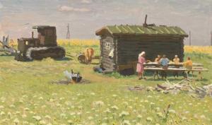 KALASHNIKOV Viktor Ivanovich 1923-1992,Lunch Time Picnic,Whyte's IE 2009-12-07