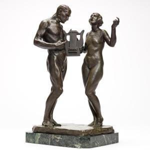 KALISH Max 1891-1945,Harmony,c. 1930,Swann Galleries US 2021-06-30