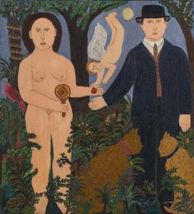 KALISH MURIEL 1932,Adam und Eva,1967,Beurret Bailly Widmer Auctions CH 2022-06-22