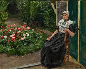KALLMORGEN Friedrich 1856-1924,Dutch Girl from the Island of Urk,1903,Van Ham DE 2024-01-30