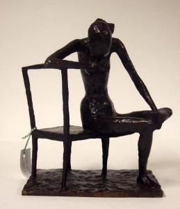KALLSTROM LENNART 1920,Sittande flicka på stol,Auktionskompaniet SE 2008-11-17