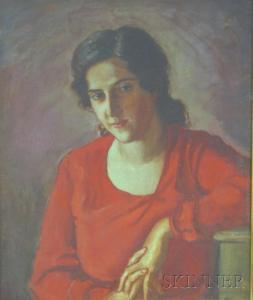 KALMAN Oswald 1888-1975,Portrait of Elizabeth,Skinner US 2009-11-18