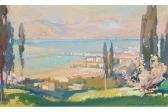KALMUKOGLU Naci 1896-1954,View from Izmir,Alif Art TR 2015-05-24