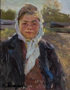 KALMYKOV Nickolai Pavlovich 1924-1994,Portrait of a girl,1948,Auktionshaus Dr. Fischer DE 2017-04-05