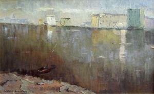 KALNROZE Valdis 1894-1993,At the river,19,Antonija LV 2019-08-29