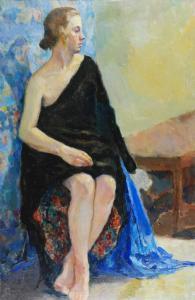 KALUSKI Zygmunt 1880-1968,Kobieta we wnętrzu,Rempex PL 2013-12-01