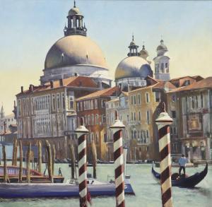KAMINSKI Stan 1952,View of Venice with the domes of Santa Maria della Salute,Sworders GB 2022-10-04