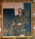 KAMKE Ivar,Porträtt av Direktör Axel Jacobsen, som bl a ledde,1915,Auktionskompaniet 2007-04-23