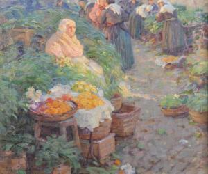 KAMKE Ivar 1882-1936,The Market Seller,1911,John Nicholson GB 2017-08-02