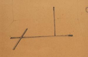 KAMOJI Koji 1935,szkic do instalacji "Dziura",1975,Desa Unicum PL 2023-08-14