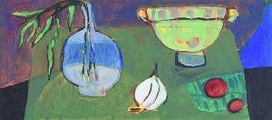 KAMPEN Marja van 1949,STILL LIFE WITH GREEN BOWL,Ross's Auctioneers and values IE 2019-04-10