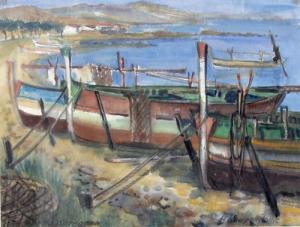 KAMPENDONK Hermann 1909-1994,Boote/Sardegna (Sardinien),DAWO Auktionen DE 2013-02-27