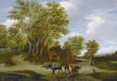 KAMPER Godaert,Landscape with herdsmen and cattle in the foregrou,Galerie Koller 2011-03-28