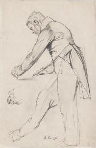 KAMPF Arthur 1864-1950,Ein Zeichner bei der Arbeit,1900,Galerie Bassenge DE 2018-11-30