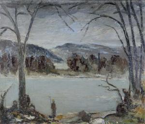 KAMPF Max 1912-1982,Rheinlandschaft,Rusterholtz CH 2024-03-09