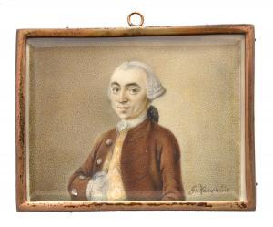 KAMPHUISEN Gerrit,Portrait of Johann Carel van Alder of Delft, half ,1761,Mellors & Kirk 2021-09-29