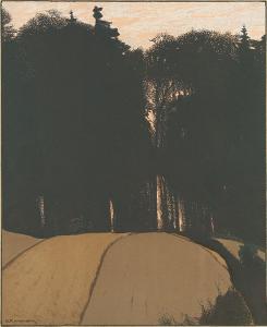 KAMPMANN Gustav 1859-1917,Herbstabend I,1905,Winterberg Arno DE 2022-10-22