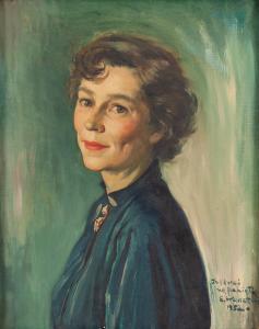 KANAREK Eliasz 1901-1969,Portret żony artysty, Marii Kulikowskiej,1952,Desa Unicum PL 2023-04-24